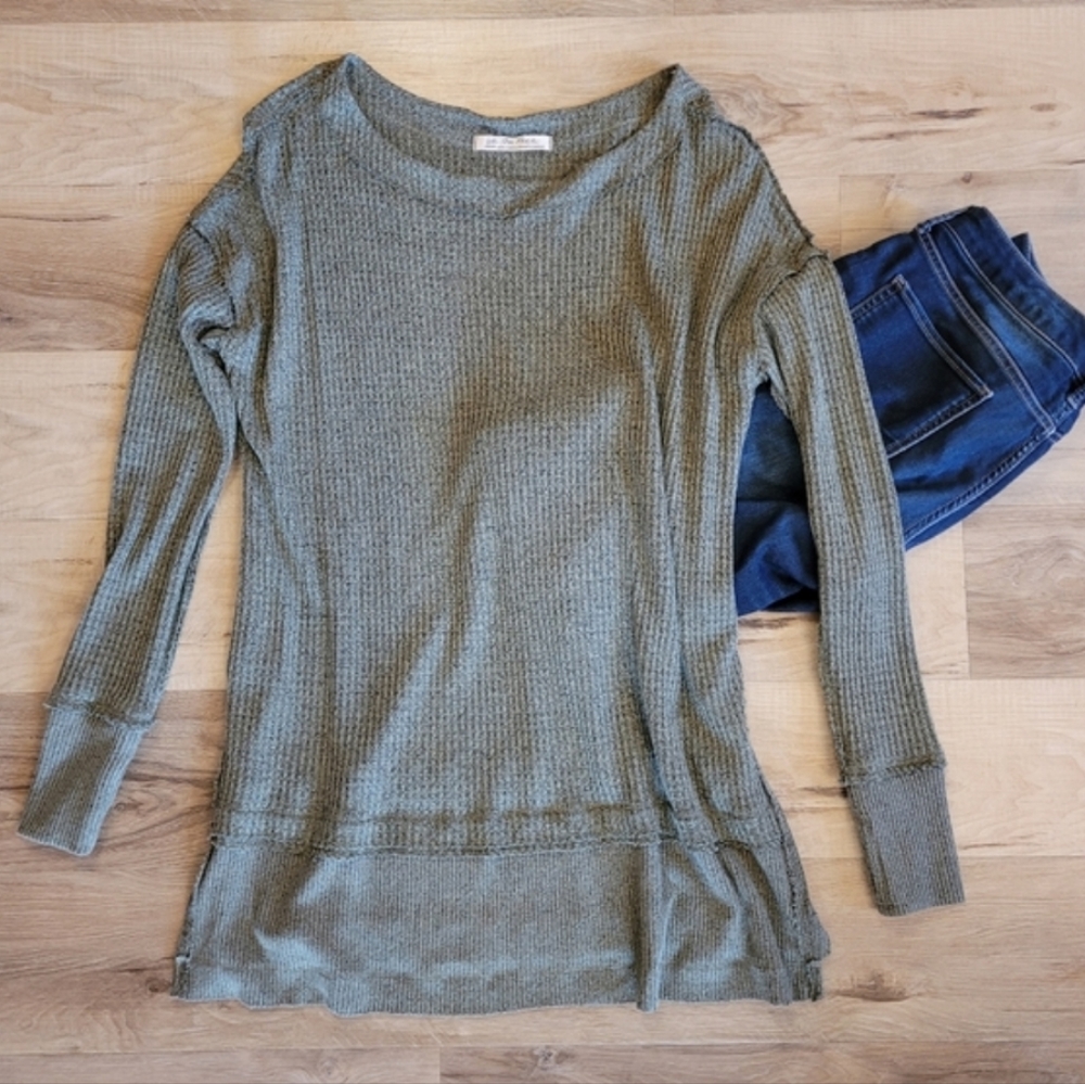 Free People Oversized Longsleeve Top - NWOT